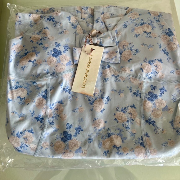 LoveShackFancy Whisper Blue Hubert Floral Active Dress - Picture 11 of 13